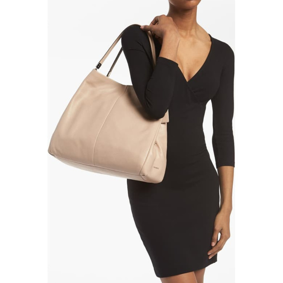 COACH HANDBAG BLACK LEATHER SHOULDER BAG TOTE HOBO - Picture 5 of 8